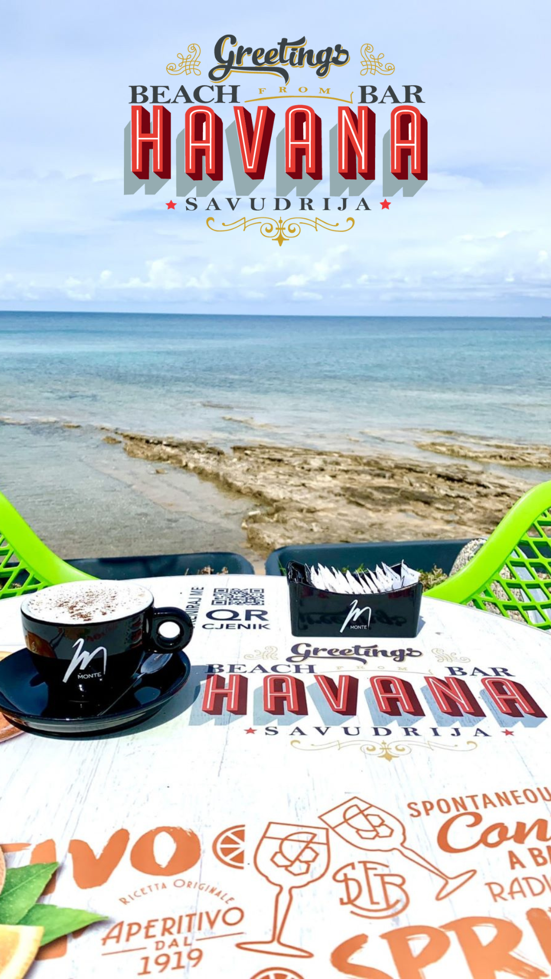 Beach Bar Havana plaža beach kava coffee