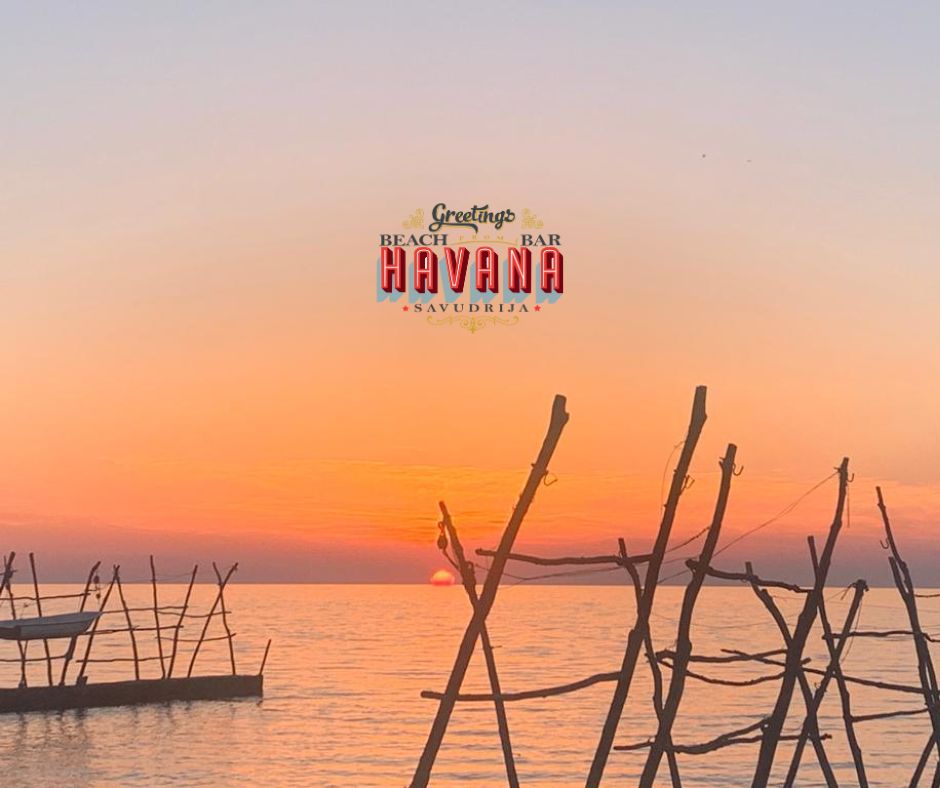 Beach Bar Havana plaža beach zalazak sunset
