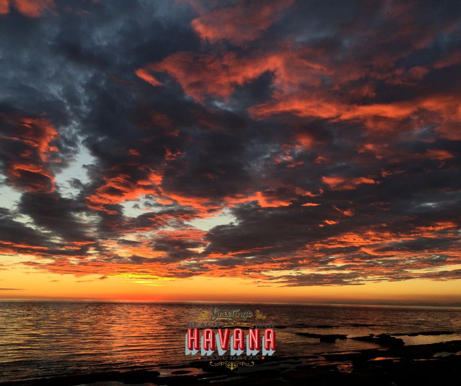 Beach Bar Havana plaža beach zalazak sunca sunset